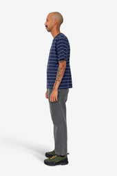 Microstripe T Shirt Navy