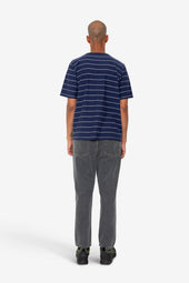 Microstripe T Shirt Navy