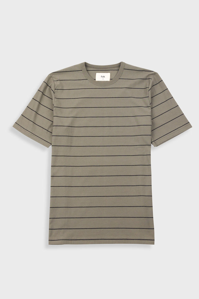 Microstripe T-Shirt - Olive / Black