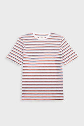 Multistripe T-Shirt - Ecru / Red Oxide Mix