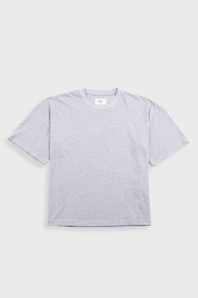 Oversized T-Shirt - Grey Melange Slub