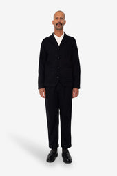 Patch Jacket Soft Brushed Stripe