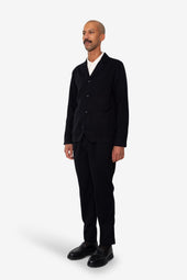 Patch Jacket Soft Brushed Stripe