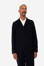Patch Jacket Soft Brushed Stripe