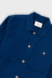 Patch Overshirt Ink Blue Moleskin