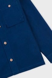 Patch Overshirt Ink Blue Moleskin