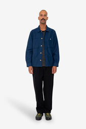 Patch Overshirt Ink Blue Moleskin