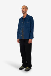 Patch Overshirt Ink Blue Moleskin