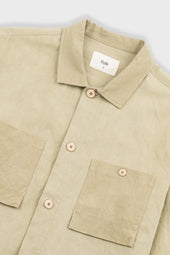 Patch Overshirt Light Slub Linen