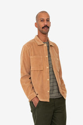 Patch Overshirt Mink Chunky Cord