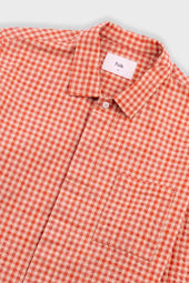 Patch Shirt Red Oxide Textured Check