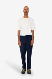Pintuck Trouser Wool Stripe