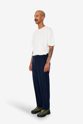 Pintuck Trouser Wool Stripe