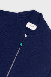 Pointelle Knit Bomber Melange