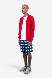 Pointelle Knit Bomber Raspberry