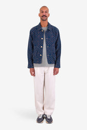 Wide Fit Trouser Pumice Herringbone
