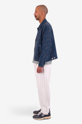 Wide Fit Trouser Pumice Herringbone