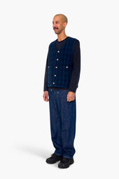 Quilted Gilet Textured Check