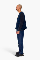 Quilted Gilet Textured Check