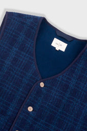 Quilted Gilet Textured Check