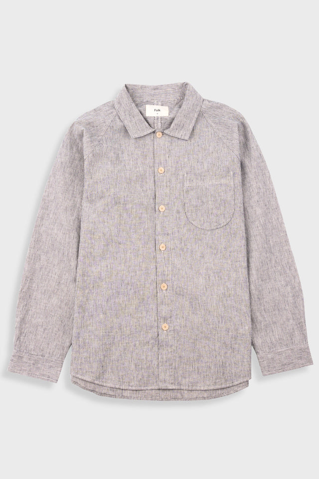 Raglan Shirt - Black Microstripe