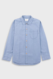 Raglan Shirt - Blue Crinkle Stripe