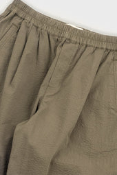 Relaxed Assembly Short Dark Seersucker