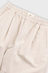 Relaxed Assembly Short Natural Linen Cotton Canvas
