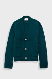 Relaxed Cardigan - Phthalo Green