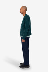 Relaxed Cardigan Phthalo