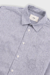 Relaxed Fit Shirt Microstripe Linen