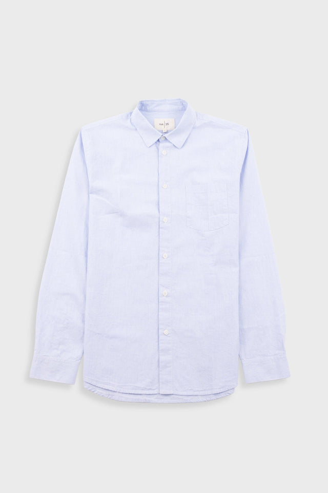 Relaxed Fit Shirt - Blue Microstripe