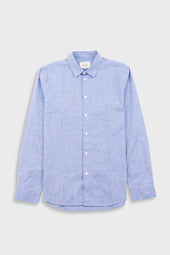 Relaxed Fit Shirt - Blue Texture