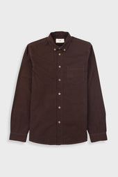 Relaxed Fit Shirt - Espresso Flannel
