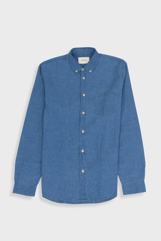 Relaxed Fit Shirt - Linen Indigo