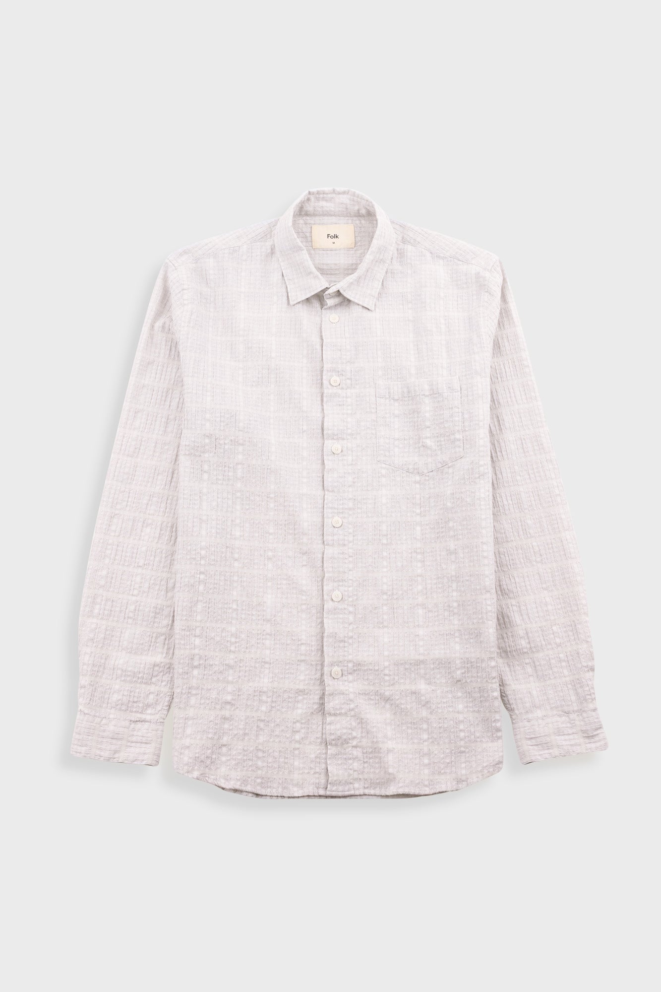 Relaxed Fit Shirt Textured Check