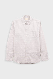 Relaxed Fit Shirt - Silver Textured Check