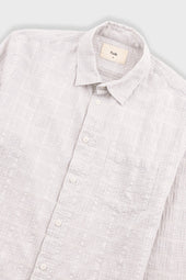 Relaxed Fit Shirt Textured Check