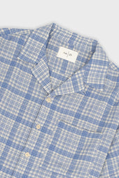 Relaxed Soft Collar Shirt Open Weave Check