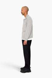 Rib Collared Cardigan