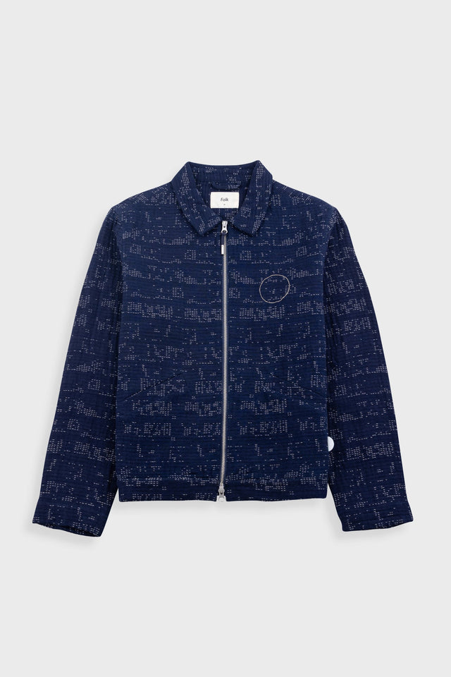 Signal Blouson - Stray Float Stitch Indigo