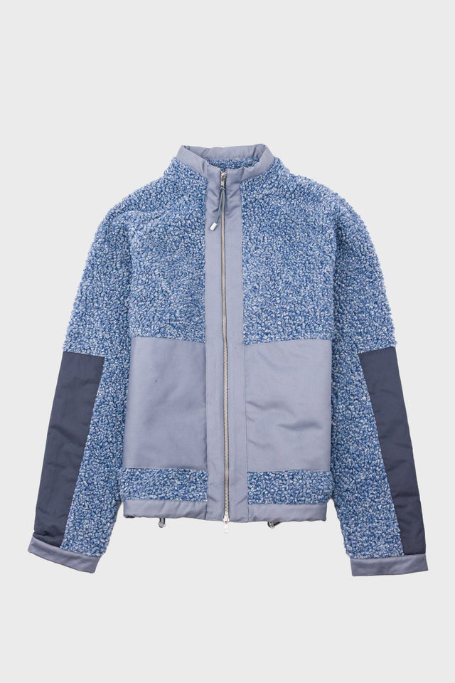 Signal Fleece - Soft Blue Curly Wool