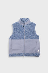 Signal Gilet - Soft Blue Curly Wool