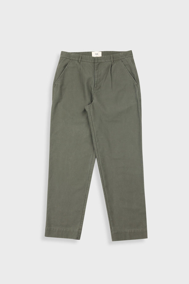 Signal Pant - Dark Olive Slub