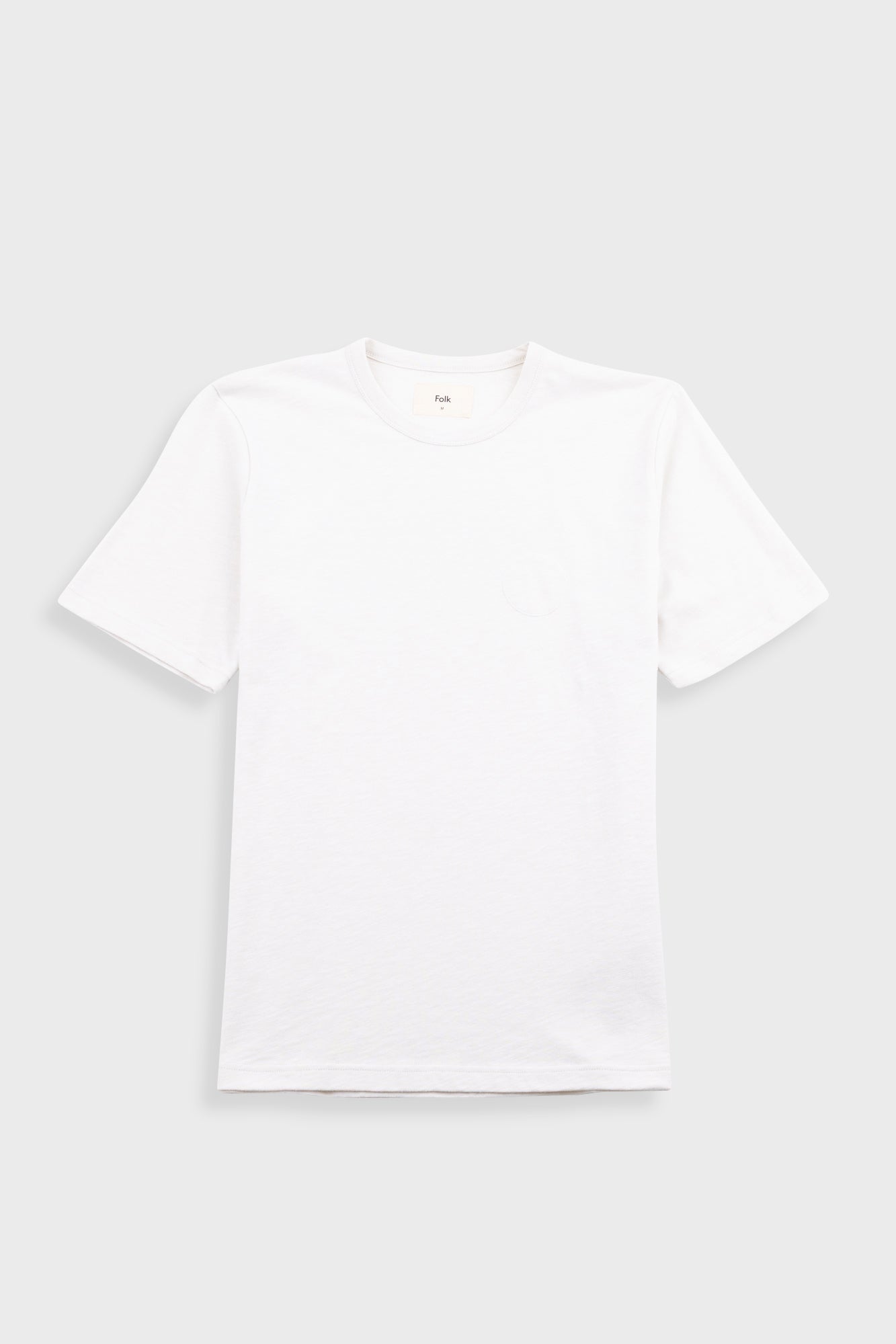 Slub Embroidered T Shirt Off White
