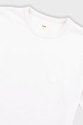 Slub Embroidered T Shirt Off White