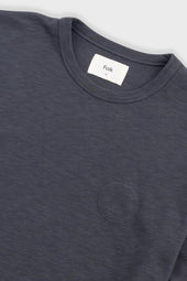 Slub Embroidered T Shirt Soft