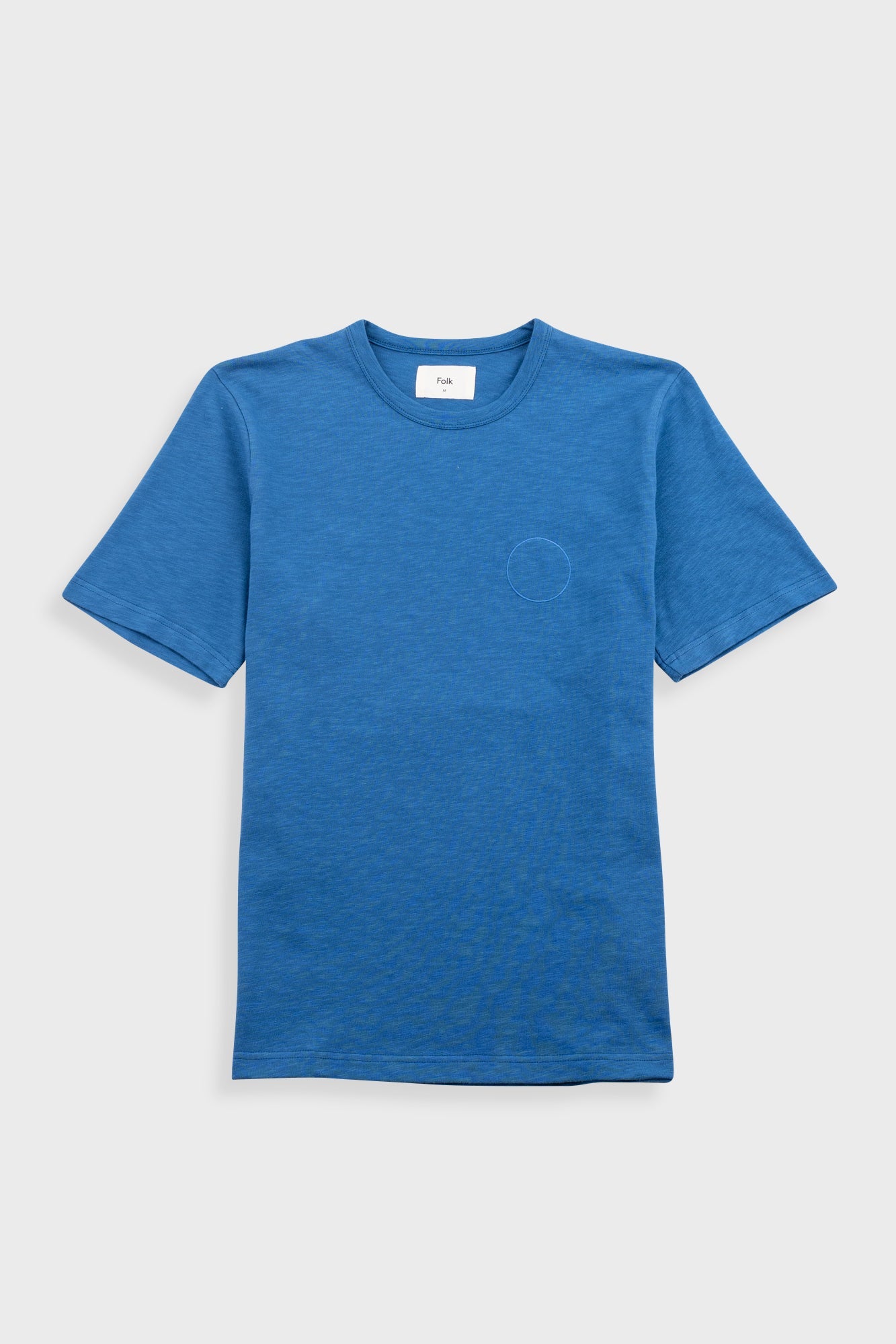 Slub Embroidered T Shirt Soft