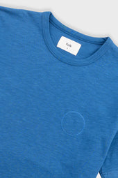 Slub Embroidered T Shirt Soft