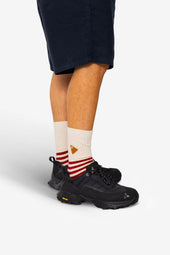 Striped Socks Crimson